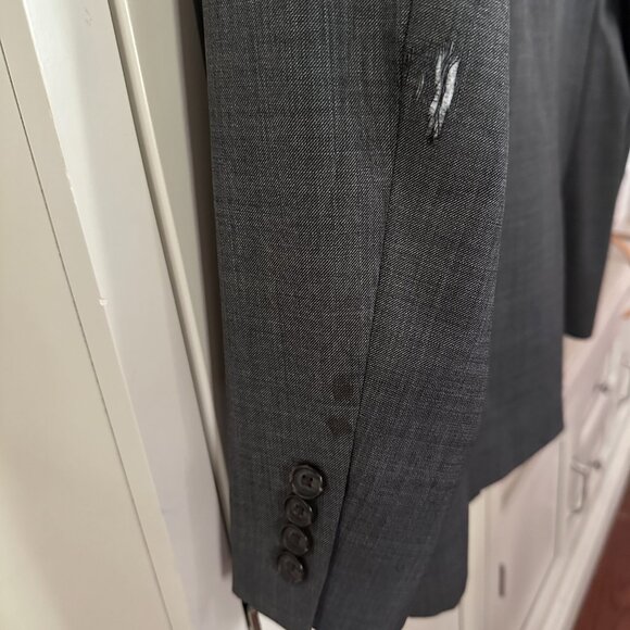 Ralph Lauren Men’s 2 Piece Suit Charcoal Checked Pattern Designer - Picture 8 of 8